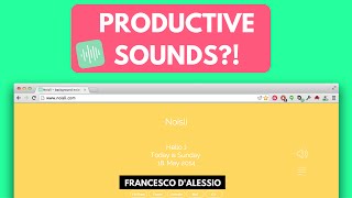 PRODUCTIVE SOUNDS  Noisli Review [upl. by Ecidnacal]