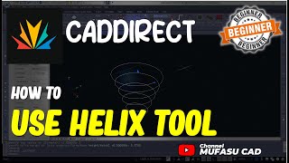 Caddirect How To Use Helix Tool [upl. by Ahsienot213]