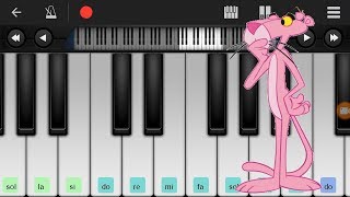 LA PANTERA ROSA PIANO TUTORIAL ANDROID EASY [upl. by Atiuqcir]