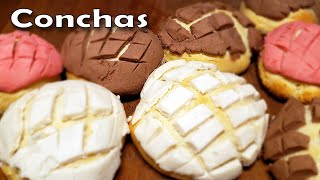 Receta de Como Hacer Conchas  Pan Dulce Mexicano  Conchas de Chocolate y Vainilla [upl. by Yolande80]