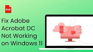 How to Fix Adobe Acrobat DC Not Working on Windows 11 [upl. by Sherrer]