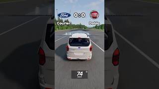 Ford Courier vs Fiat Doblo automobile car cars beamngdrive beamng story shorts ford fiat [upl. by Noit102]