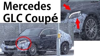 Mercedes Erlkönig GLC Coupé ungetarnte Scheinwerfer prototype undisguised headlights SPY VIDEO [upl. by Jaenicke694]