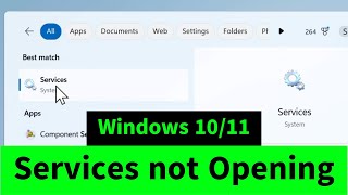 Servicesmsc not Opening in Windows 1011 easy fix [upl. by Aicirt]