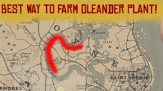 RDR 2  Best way for gathering the Oleander Plant  Red Dead Redemption 2 [upl. by Aned]