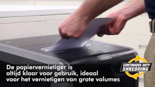 Fellowes® Powershred® 325Ci CrossCut Shredder Demo  Dutch [upl. by Vogeley849]