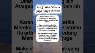 Harga diri istrimu juga harga dirimu katamutiara quotes [upl. by Siloa]