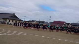 矢本第一中学校 2016運動会 応援合戦 黄組 [upl. by Olympias353]