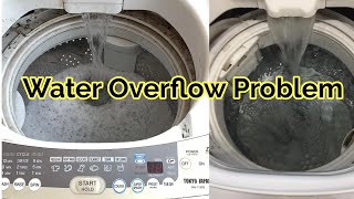 Top load washing machine overflow  Lg automatic washing machine drain problem  water overflow [upl. by Todhunter]