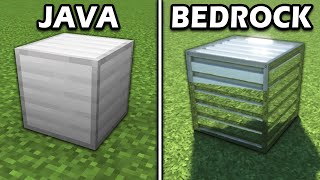 Minecraft Java vs Bedrock [upl. by Shurwood]