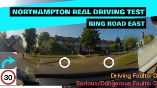 Real UK Driving Test Northampton  Experienced International Driver  Ring Road East PASS [upl. by Weinrich]