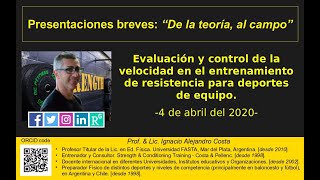 Evaluación y control de la velocidad en el entreno de resistencia  Resistance training speed [upl. by Nyltiac]