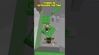 Tower of Keyboard YEETING  JTOH roblox shorts towerofhell [upl. by Eiliak]