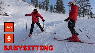 Skiing with a FREESTYLE BRAT [upl. by Ojillib654]