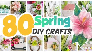 80 BRILLIANT Dollar Tree DIY Crafts for SPRING [upl. by Aleak]