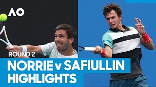 Cameron Norrie vs Roman Safiullin Match Highlights 2R  Australian Open 2021 [upl. by Yodlem]