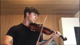 Rieding violin concerto in b minor  7 months beginner violin progress  self taught [upl. by Atena]