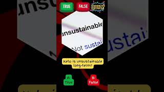 Keto is unsustainable customketodiet healthylifestyle quiz shorts [upl. by Ambrosia801]