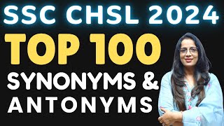 Rani Maams TOP 100 Vocabulary Hacks For SSC CHSL 2024 Exams [upl. by Pauline]