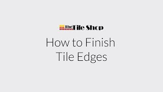 How to Finish Tile Edges  Bullnose Pencil Trim amp Metal Edging [upl. by Ennairrek]