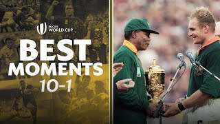 The TOP 10 Rugby World Cup Moments [upl. by Jer]