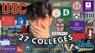 COLLEGE DECISION REACTIONS 2024  Ivies USC UCs NYU  more No SAT regular decision [upl. by Tarryn522]