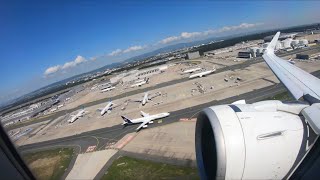 Lufthansa A321neo quiet summer takeoff from Frankfurt I 4K60 [upl. by Llehsam]