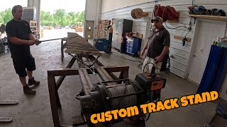 Custom shop built dozer undercarriage change station machine much needed [upl. by Halyahs998]