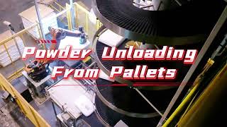 Powder Unloading From Pallets [upl. by Balbur]