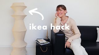 Mein bester Ikea Hack bisher DIY Stehlampe amp LehmfarbenTest  HOME UPDATE [upl. by Tavey]