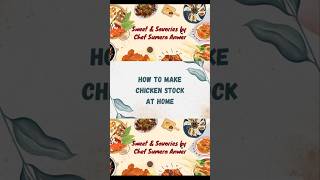 Basic Chicken Stock Recipe by Chef Sumera🍗✨How to make chickenstock at Home cook trend recipe [upl. by Horacio]