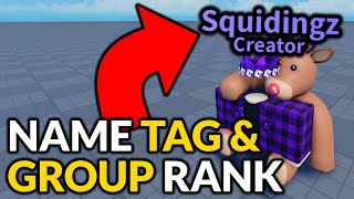 NameTags with Group Rank  Roblox Scripting Tutorial [upl. by Laspisa]