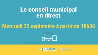 Conseil municipal du 25 septembre 2024 [upl. by Esenej285]