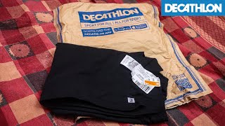 Decathlon  DOMYOS Mens Cotton Gym Tshirt Regular fit Sportee Black Decathlon India  T shirt [upl. by Aihn]