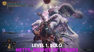 Elden Ring  Beating Metyr In 27 Seconds  Level 1 Solo Music Video [upl. by Selda]