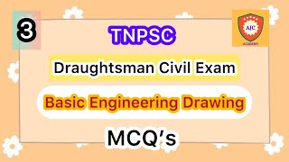 TNPSC  Draughtsman Civil ExamBasic Engineering DrawingMCQ’s  3 [upl. by Standice]