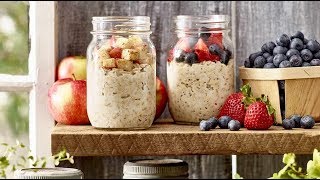 Overnight Oatmeal in a Jar  Tre Stelle [upl. by Senzer430]