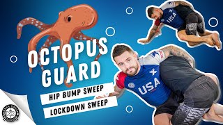 Octopus Guard  Entry from Closed Guard  Hip Bump Sweep  Lockdown Sweep [upl. by Egres]