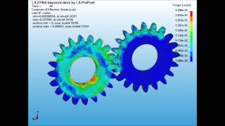 LSDyna Gear Meshing [upl. by Teews539]