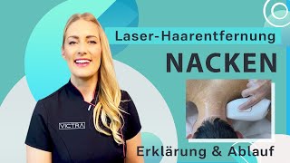 LaserHaarentfernung Nacken Victrastudio [upl. by Nonnel681]