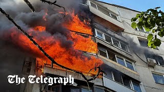 Russia hits Kharkiv playground and apartments with guided bombs [upl. by Merritt]