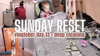 🎃SUNDAY RESET • Vlogtober Day 13 • Clean With Me [upl. by Bresee]