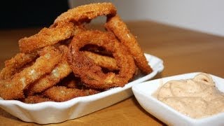 REZEPT ONION RINGS BURGER KING STYLE ZU HAUSE NACHGEMACHT [upl. by Finnegan158]