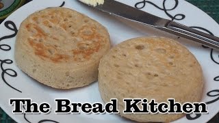 HomeMade Crumpets Recipe in The Bread Kitchen [upl. by Sissy941]