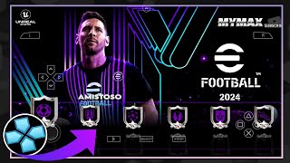 BAIXE NOVO eFootball PES PPSSPP 2023 amp 2024 PANDROID ATUALIZADO 100 [upl. by Tonya]