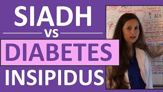 SIADH vs Diabetes Insipidus DI  Endocrine System Nursing NCLEX [upl. by Adnoluy]