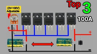 Top 3 Adjustable Voltage Regulator Circuit Anyone Can Make in 2024 [upl. by Okomom]