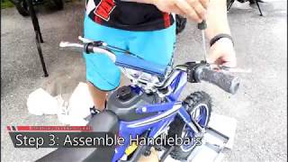 Pocket Bike Canada 1000watt Electric Mini Dirt Bike Assembly [upl. by Stamata]