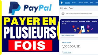 Comment Payer En Plusieurs Fois Avec Paypal  En 2025 [upl. by Nehemiah]