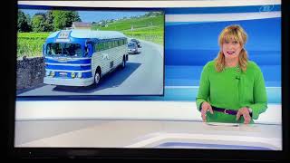 Restoration of a Greyhoundbus Silversides EP 29 TV report by TeleBielingue in Swiss German [upl. by Gardal]